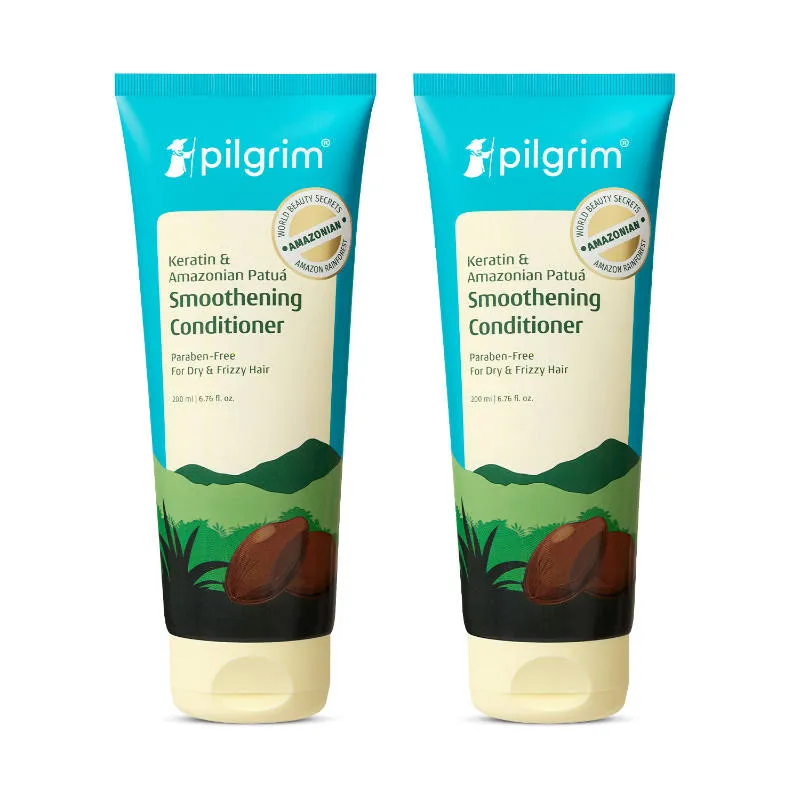 Pilgrim Amazonian Patua & Keratin Hair Smoothing Conditioner for Dry & Frizzy Hair - Pack of 2