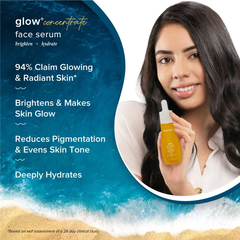 Aqualogica Glow+ Concentrate Face Serum with Vitamin C, Papaya & Hyaluronic Acid