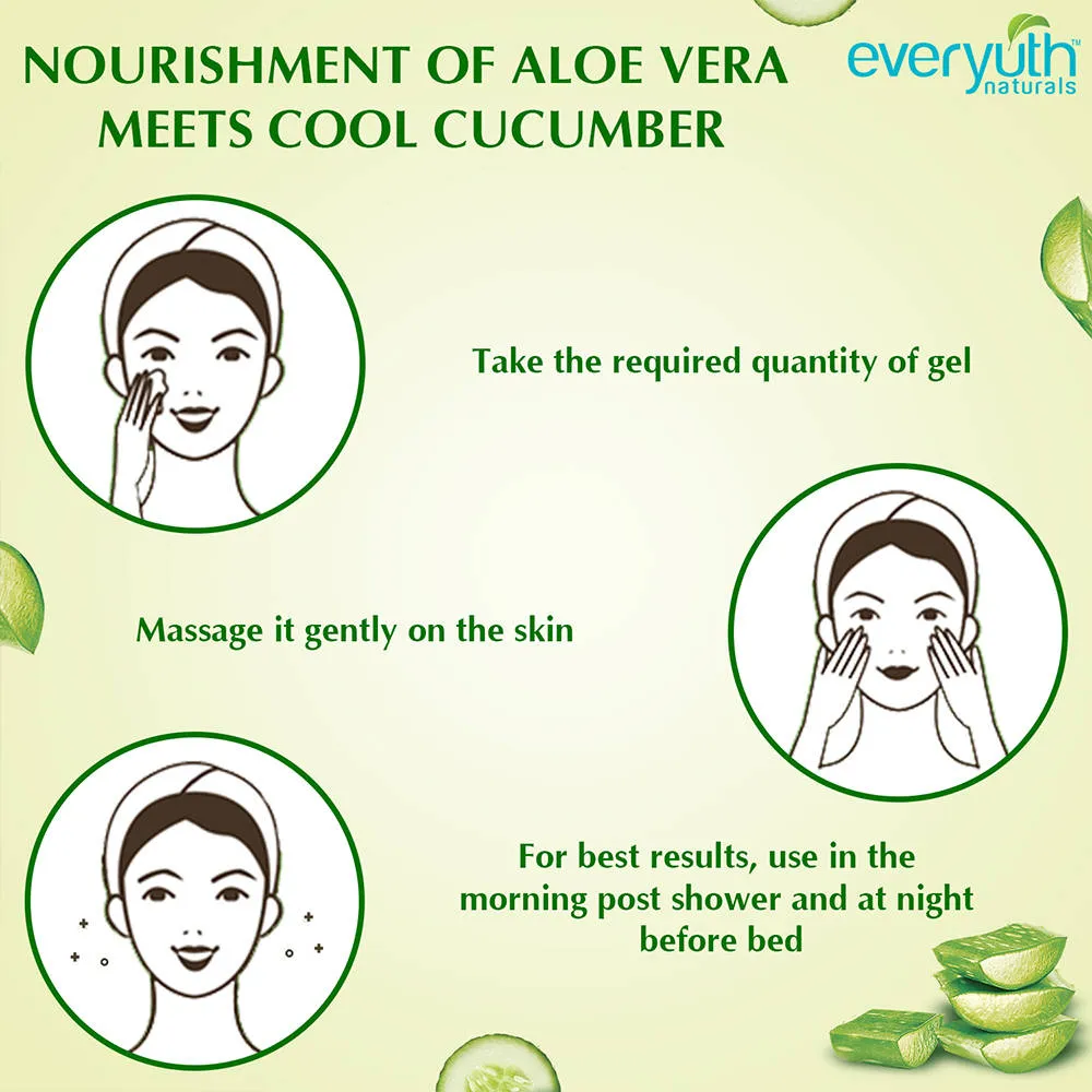 Everyuth Naturals Nourishing Aloe Vera & Cucumber Gel - Aloe Vera gel with Cucumber Extracts