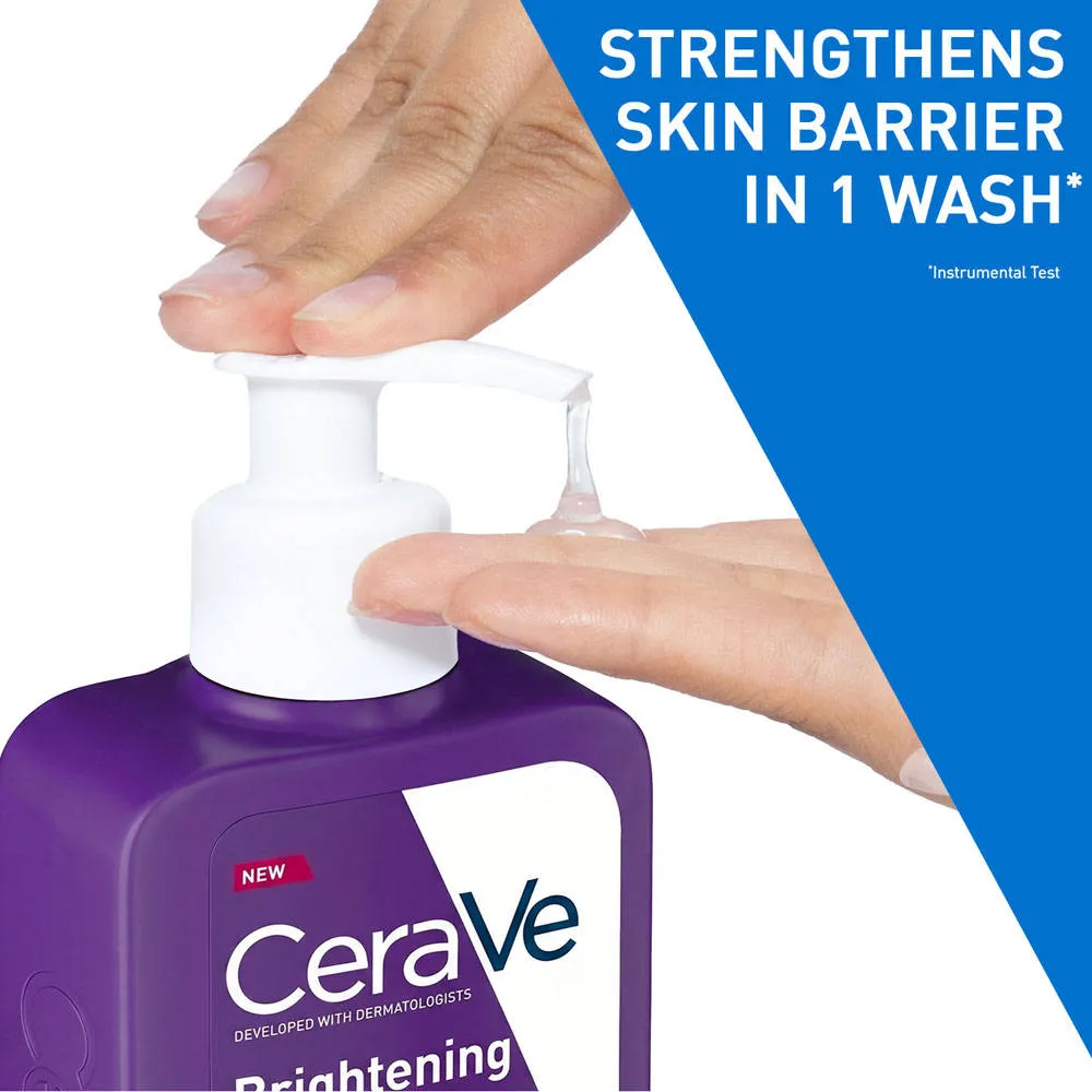 CeraVe Brightening Vitamin C Face Wash For Dull & Uneven Skin