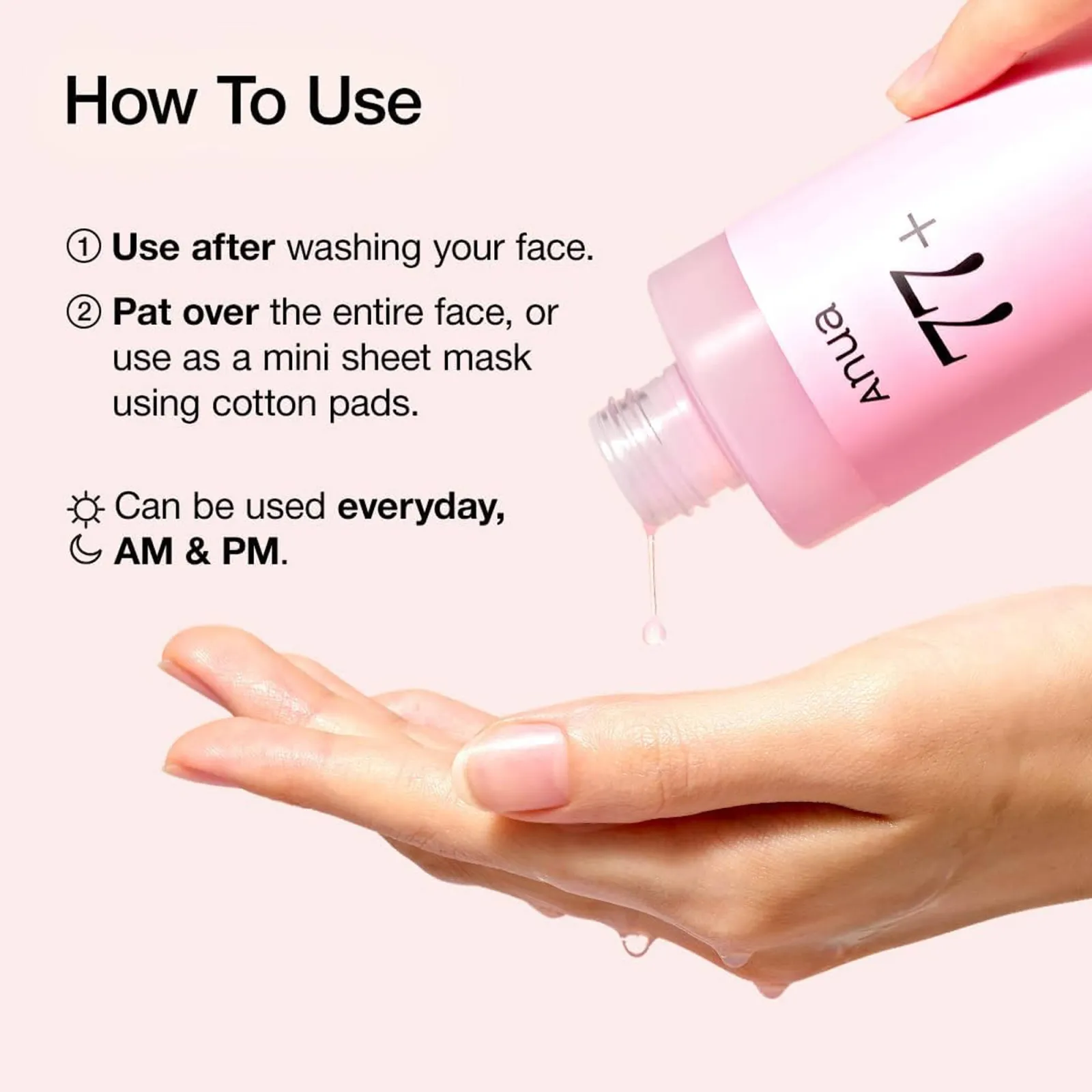 Anua Peach 77 Niacin Essence Toner with 2% Niacinamide for Healthy Glowing Skin & Even Skin Tone