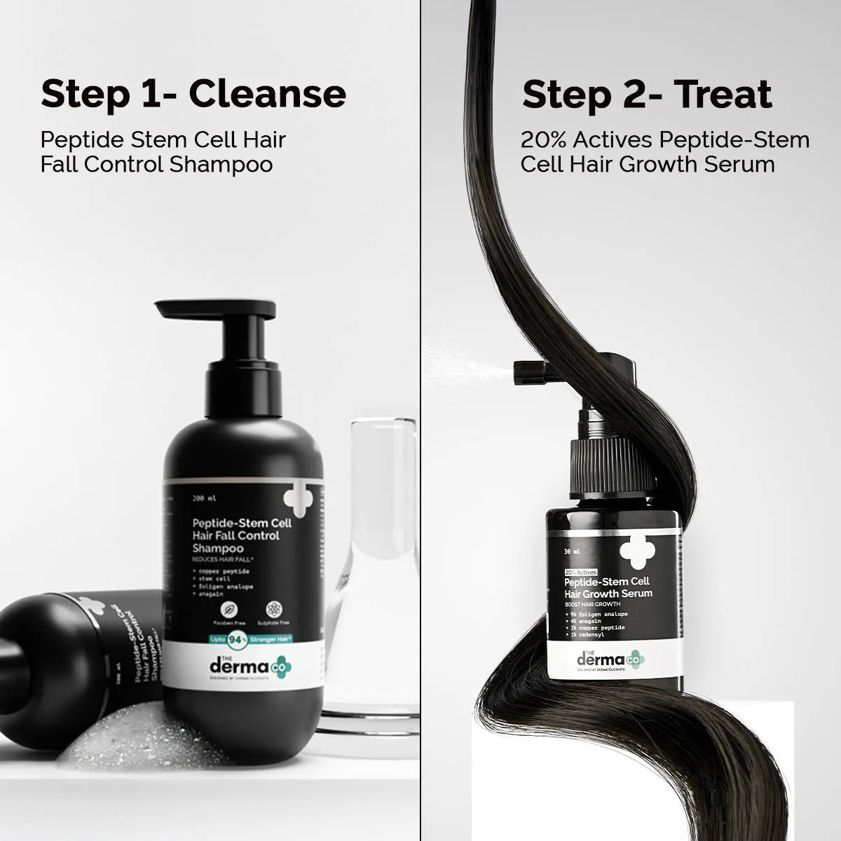 The Derma Co Peptide - Stem Cell Hair Care Combo