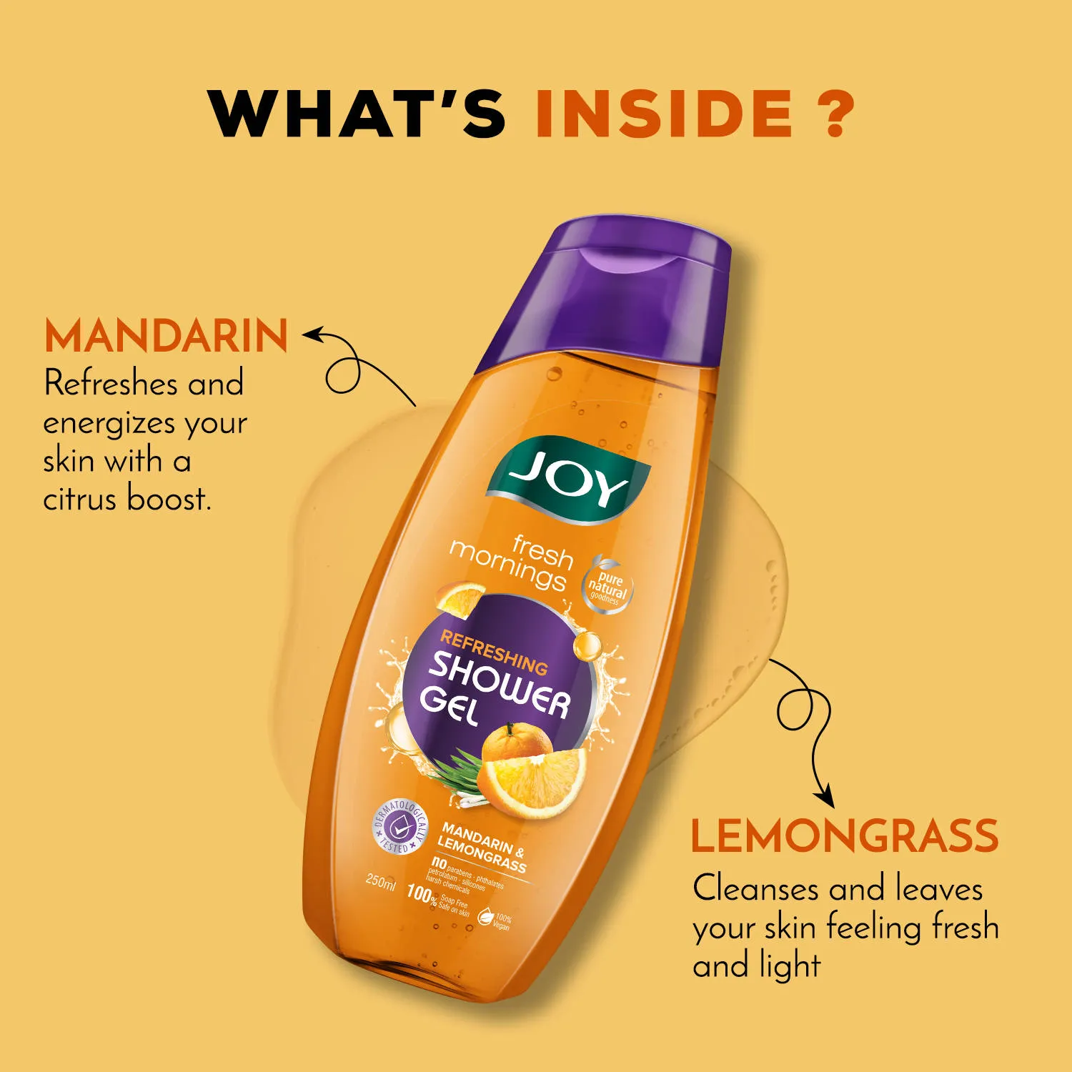 Joy Fresh Morning Refreshing Shower Gel Mandarin & Lemongrass