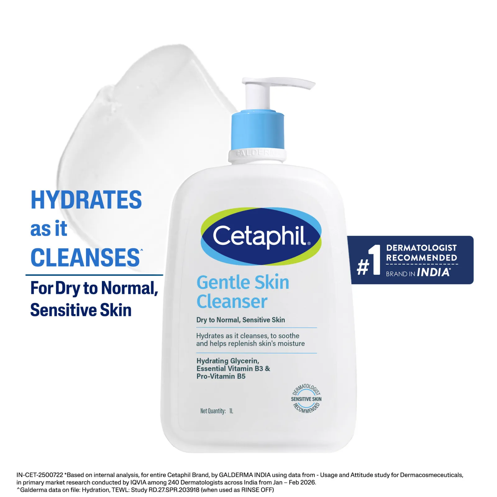 Cetaphil Gentle Skin Cleanser For Normal, Dry Skin Hydrates And Softens