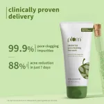 Plum Green Tea Pore Cleansing Gel Face Wash With Glycolic Acid - Fights Pimpels & Control Oil view 2