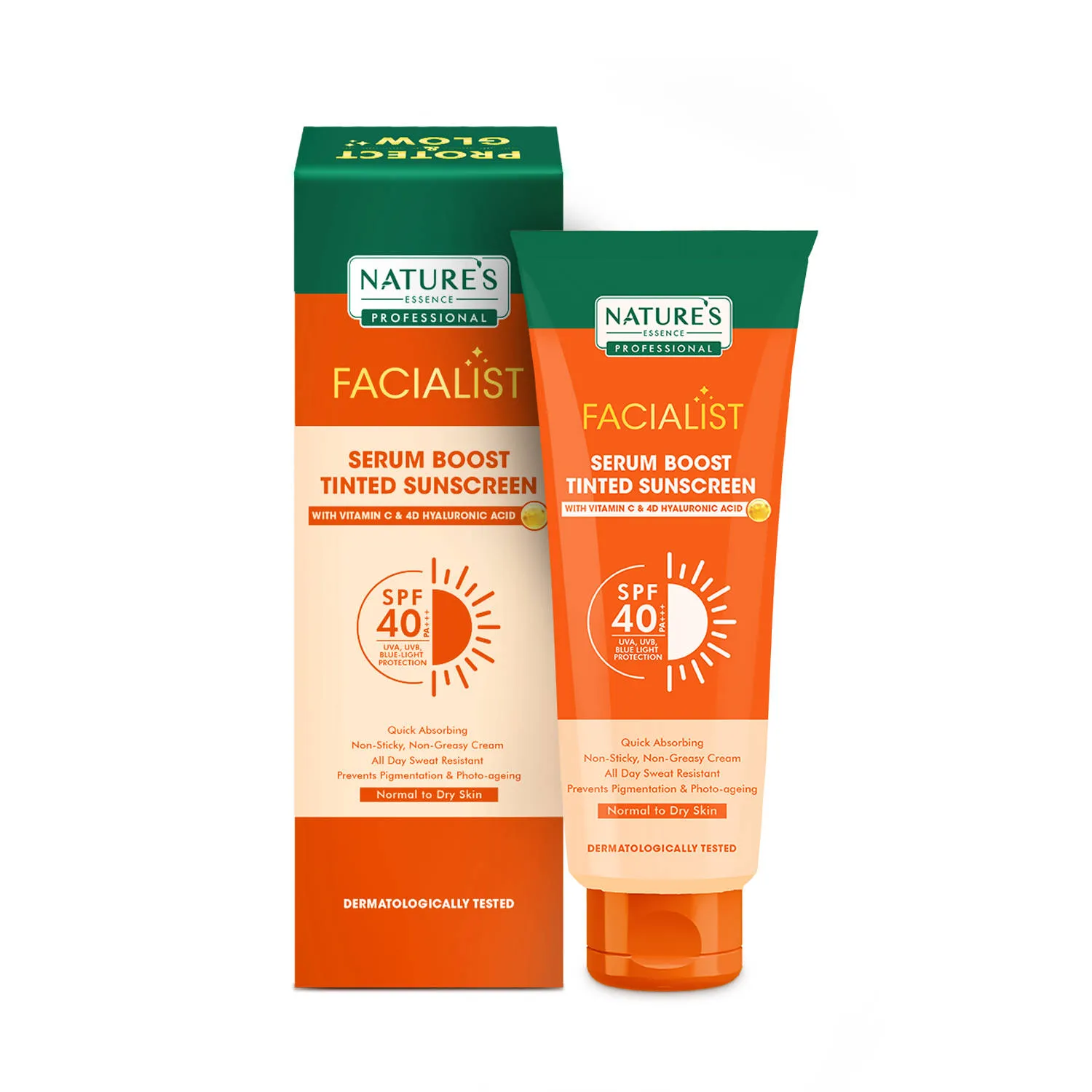 Pilgrim Nature's Essence Professional Serum Boost Tinted Sunscreen SPF 40 PA+++