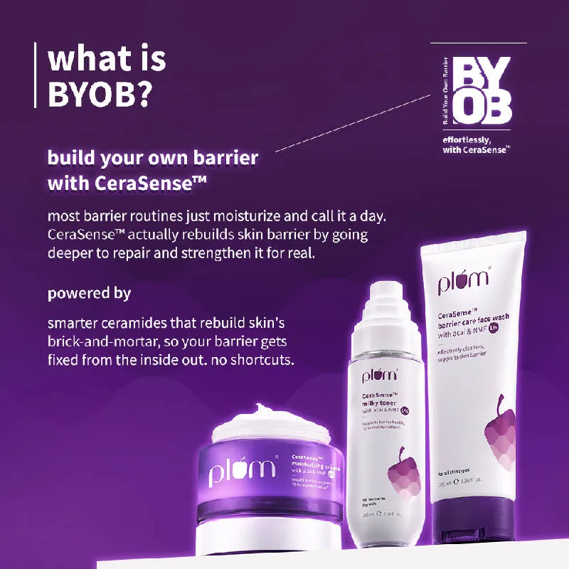 Plum Cerasense Barrier Repair Face Moisturizer With Ceramides & Peptides For Dry, Sensitive Skin