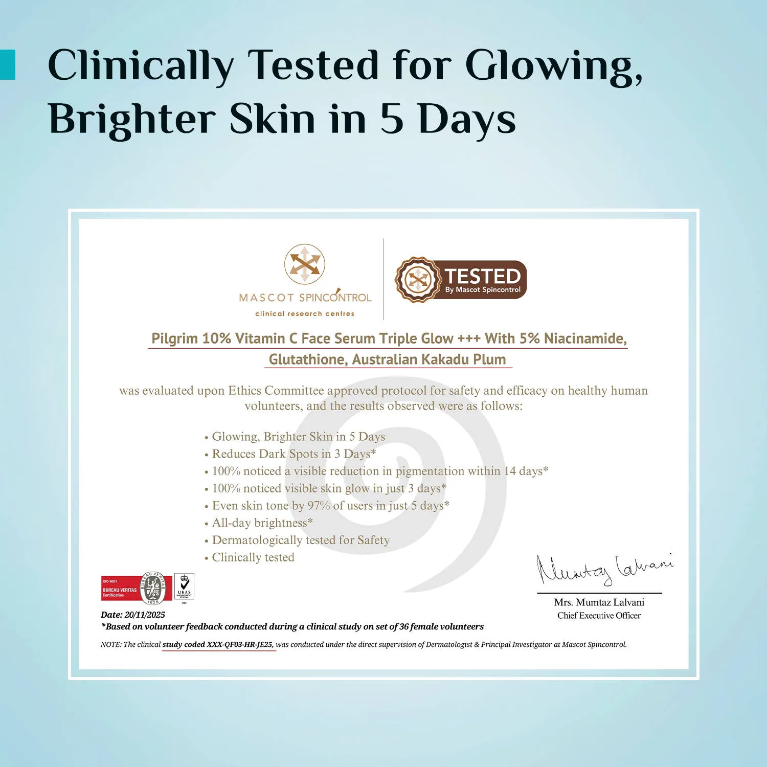 Pilgrim 10% Niacinamide with Kojic Acid & Korean Rice Water Face Serum For Clear Glass Skin Glow