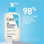 CeraVe SA Smoothing Cleanser For Dry, Rough & Bumpy Skin, Face Wash With Salicylic Acid & Ceramides view 2