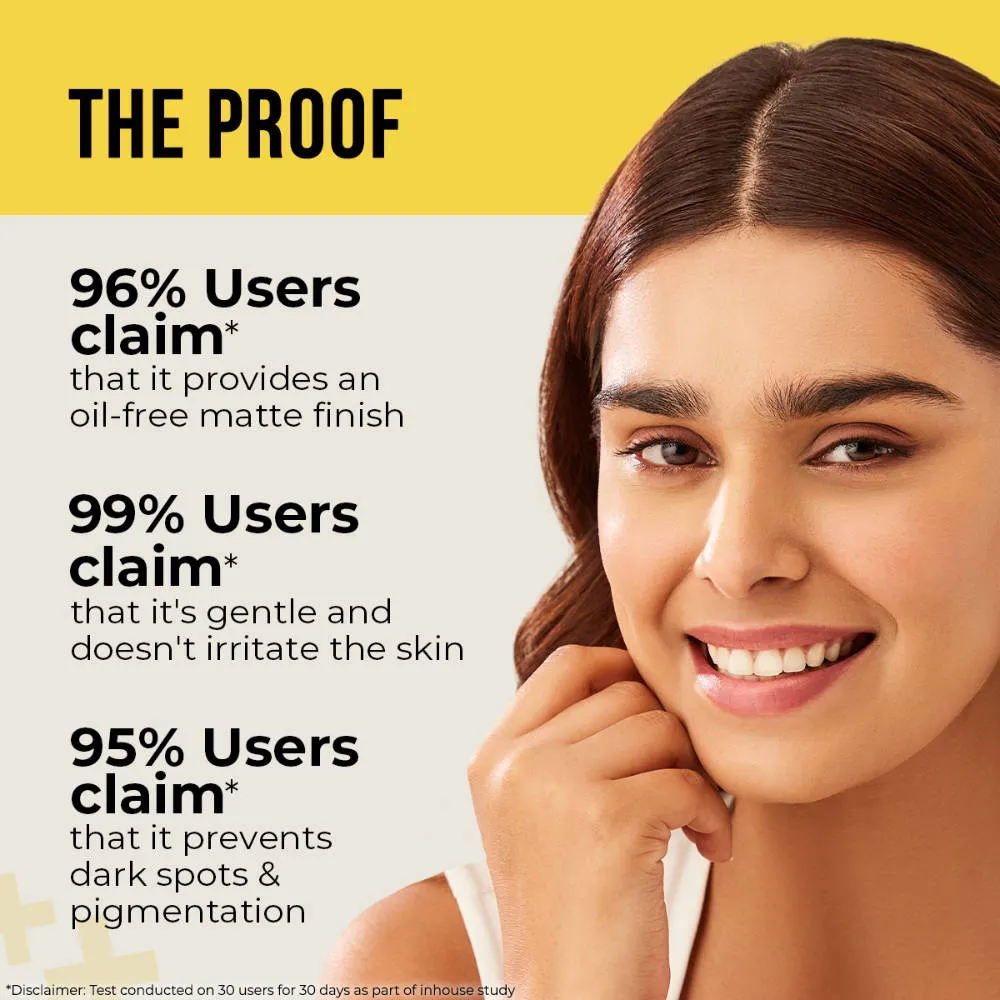 Dr. Sheth's Kesar & Kojic Oil-Free Sunscreen SPF 50+ PA++++ In-Vivo Tested For Pigmentation