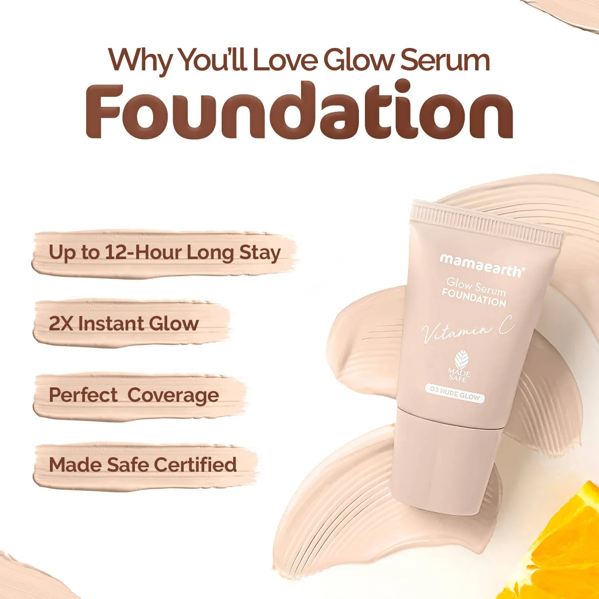 Mamaearth Glow Serum Foundation Mini Tube