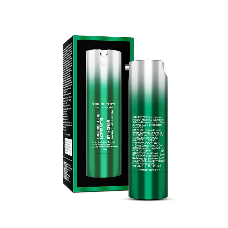Dr. Sheth's Argireline Peptide & Copper Peptide Botox Serum