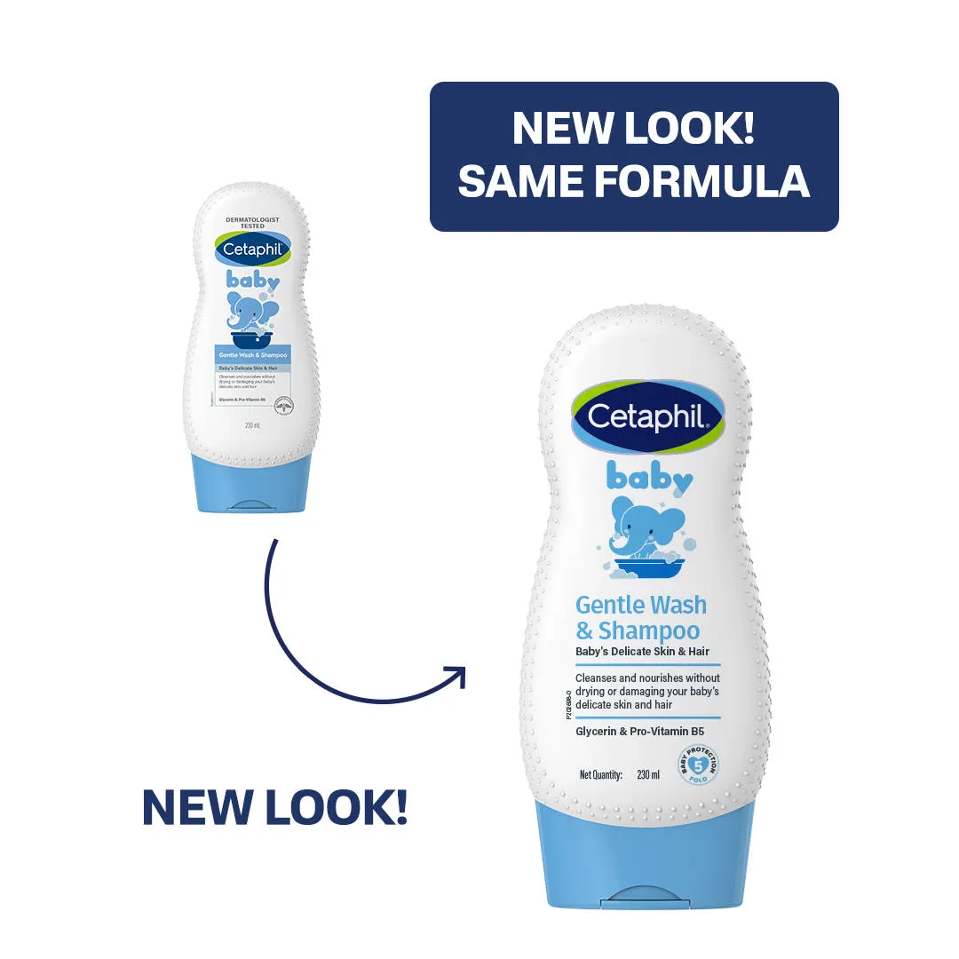 Cetaphil Baby Gentle Wash & Shampoo With 5 Fold Protection, pH Neutral