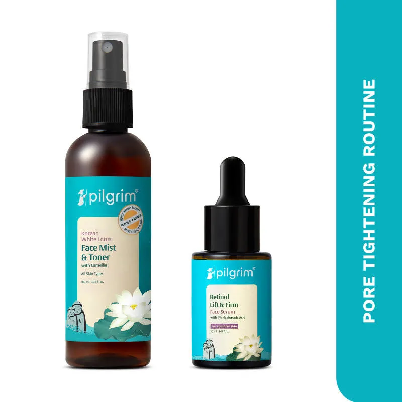 Pilgrim Pore Care Kit For Pore Tightening & Cleansing - Minimizes Pores & Deep Cleanses