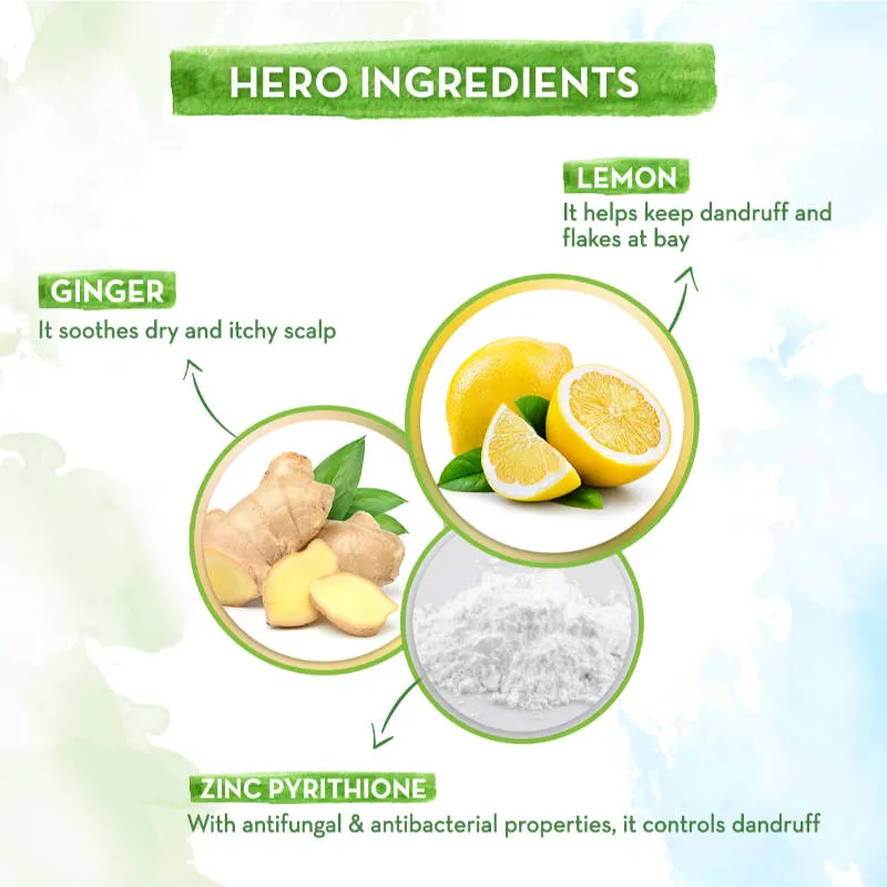 Mamaearth Lemon Anti Dandruff Conditioner With Lemon & Ginger For Soft & Smooth Hair