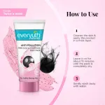 Everyuth Naturals Anti Pollution Pink Clay & Charcoal Face Pack view 5