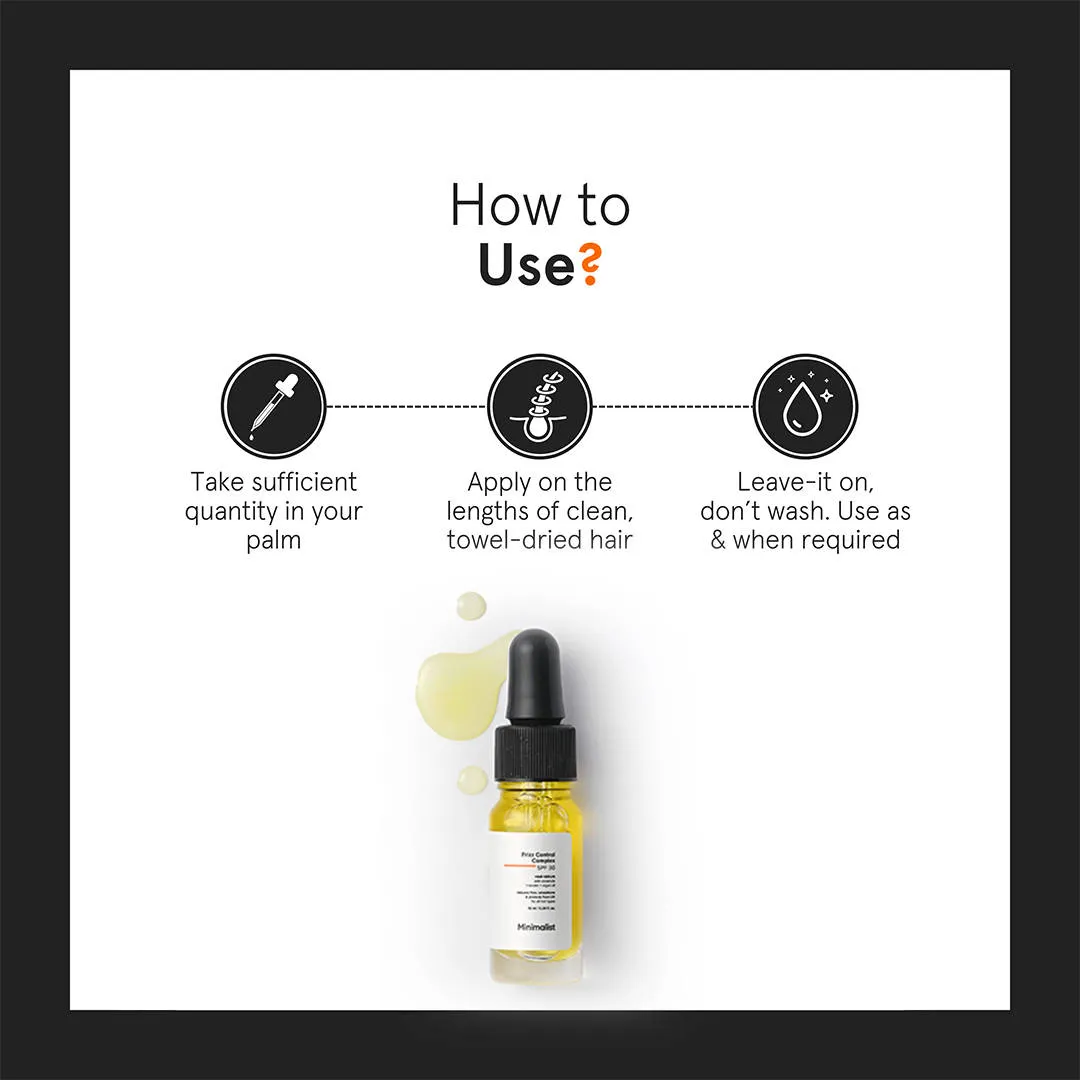 Minimalist Frizz Control Complex SPF 30 Hair Serum
