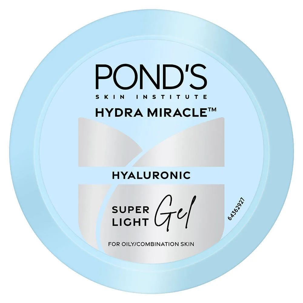 Pond's Ponds Super Light Gel Oil Free Moisturiser With Hyaluronic Acid + Vitamin E - Pack Of 2
