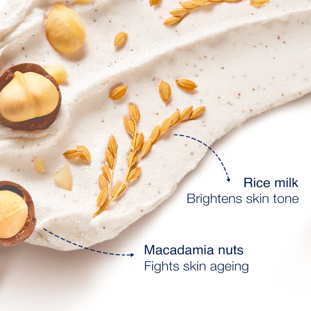 Dove Crushed Macadamia & Rice Milk Moderate Exfoliating Body Scrub