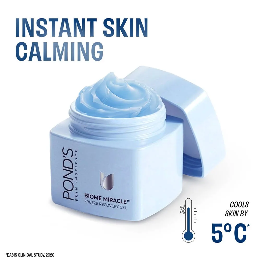 Pond's Ponds Biome Miracle Freeze Recovery Moisturizer Gel, for 95% Calmer Skin