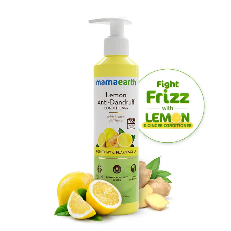 Mamaearth Lemon Anti Dandruff Conditioner With Lemon & Ginger For Soft & Smooth Hair