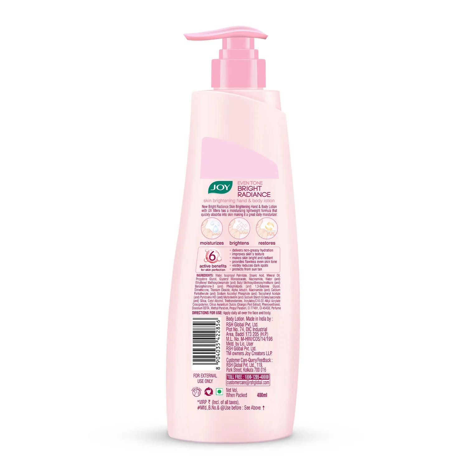 Joy Even Tone Brightening Lotion With Niacinamide & Alpha Arbutin, Summer Care