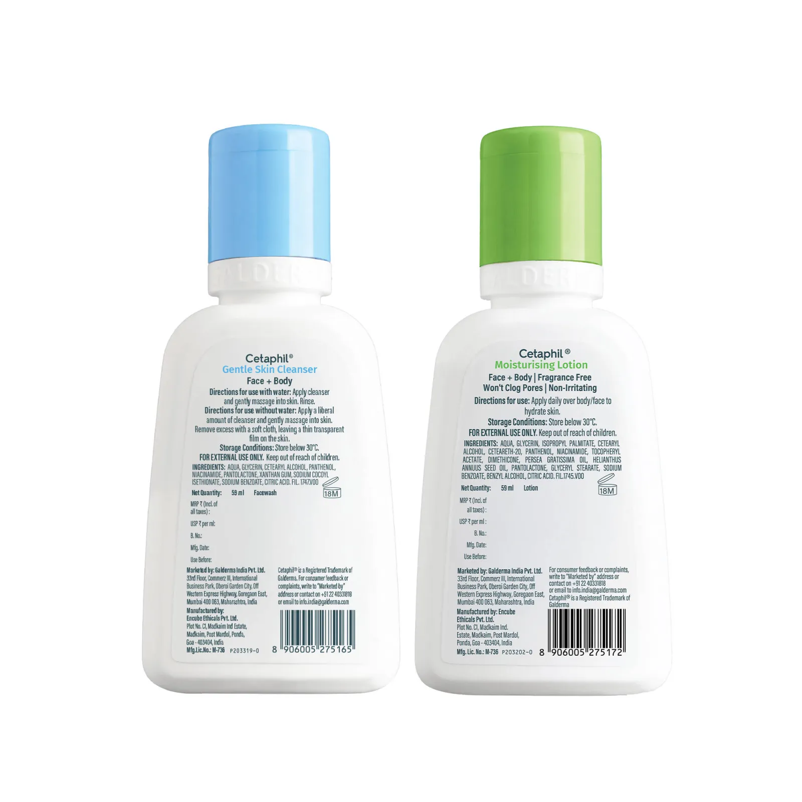 Cetaphil Normal To Dry Skin Travel Pack - Cleanser & Lotion (Pack Of Two)