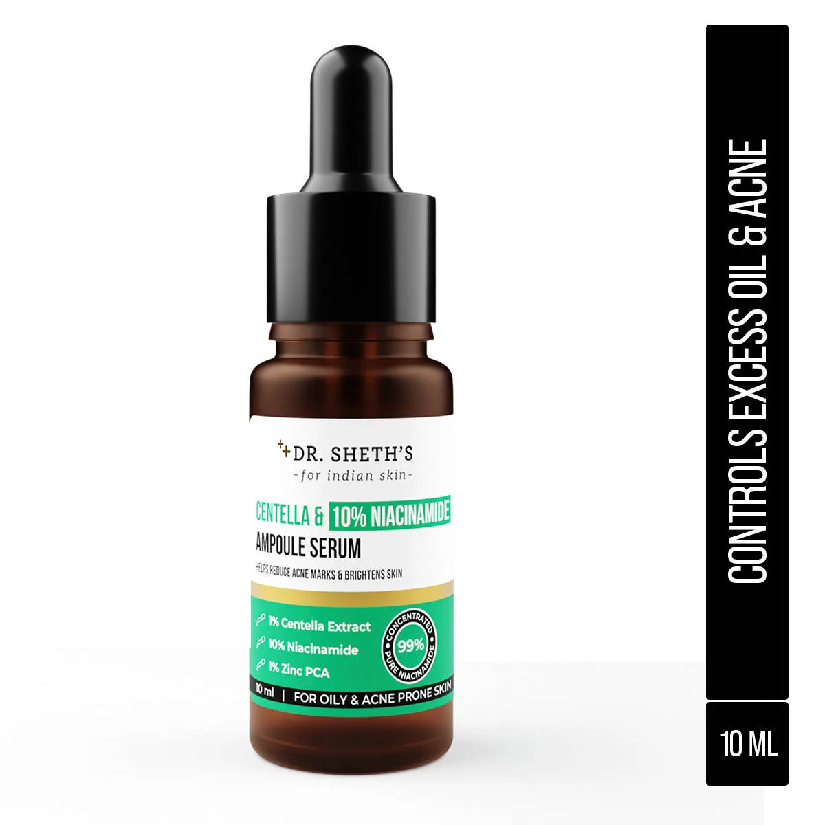 Dr. Sheth's Centella & 10% Niacinamide Ampoule Serum