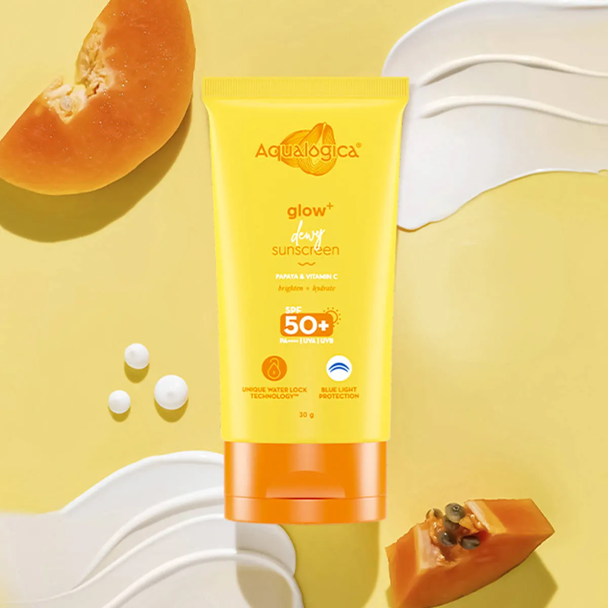 Aqualogica Glow+ Dewy Sunscreen Gel SPF 50+ PA++++