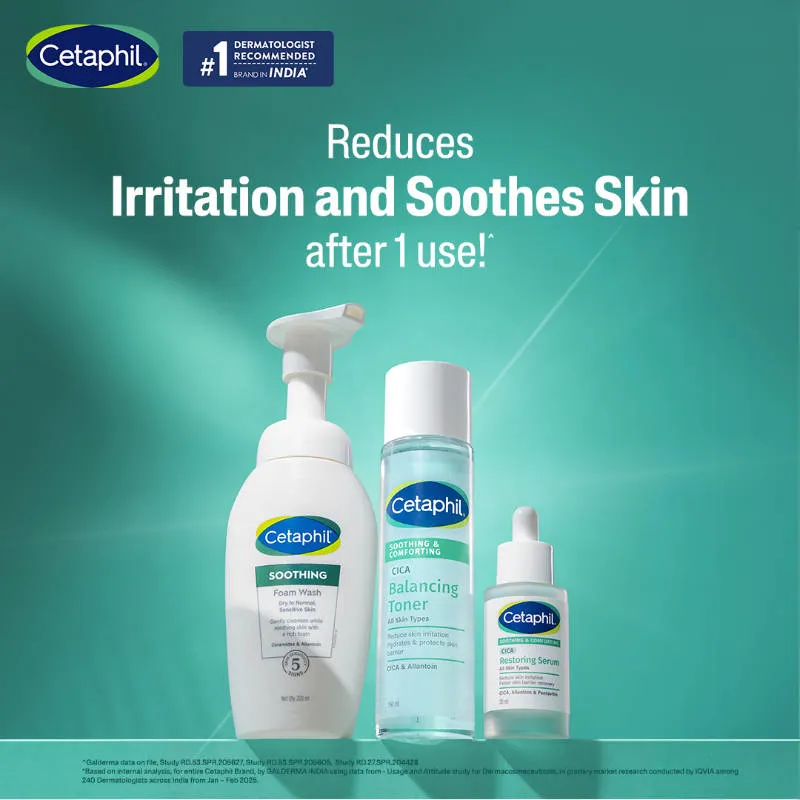 Cetaphil Soothing & Comforting CICA Balancing Toner with Allantoin Soothes Skin