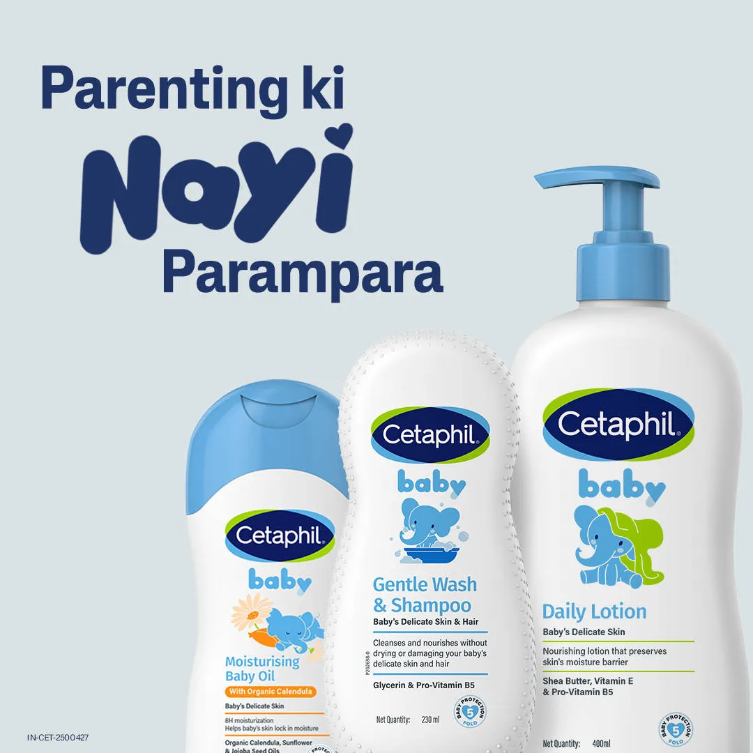 Cetaphil Baby Moisturising Oil with Organic Calendula, Sunflower & Jojoba Seed Oil