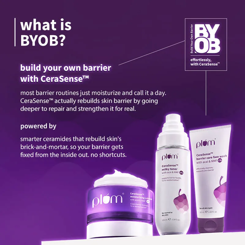 Plum Cerasense Barrier Repair Hydrating Face Wash With Ceramides For Dry, Sensitive Skin