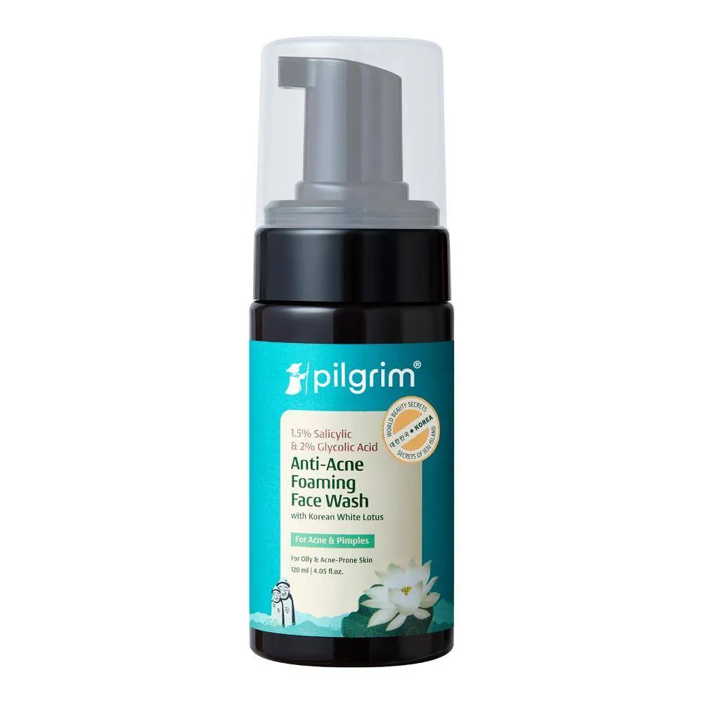 Pilgrim Salicylic (BHA) & Glycolic Acid (AHA) Foaming Face Wash