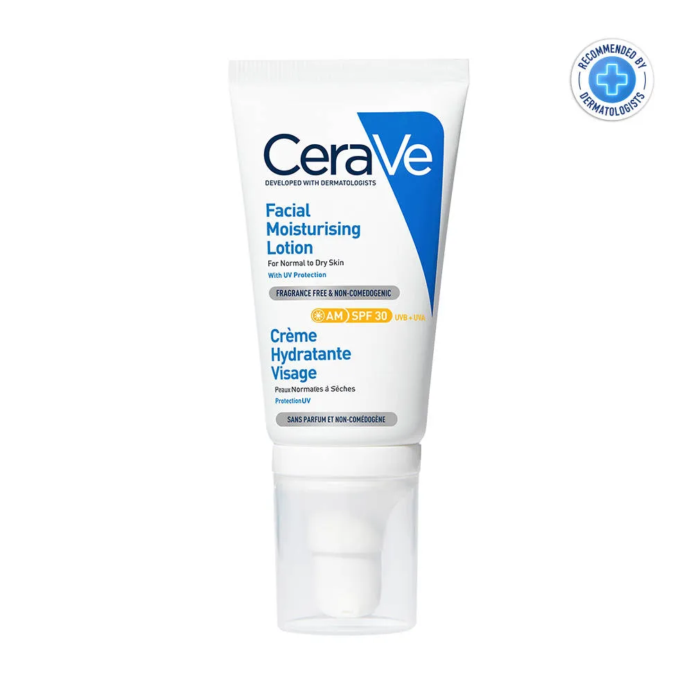 CeraVe AM Moisturizing Lotion with SPF 30 & Night Cream - Day & Night Moisturizer Combo