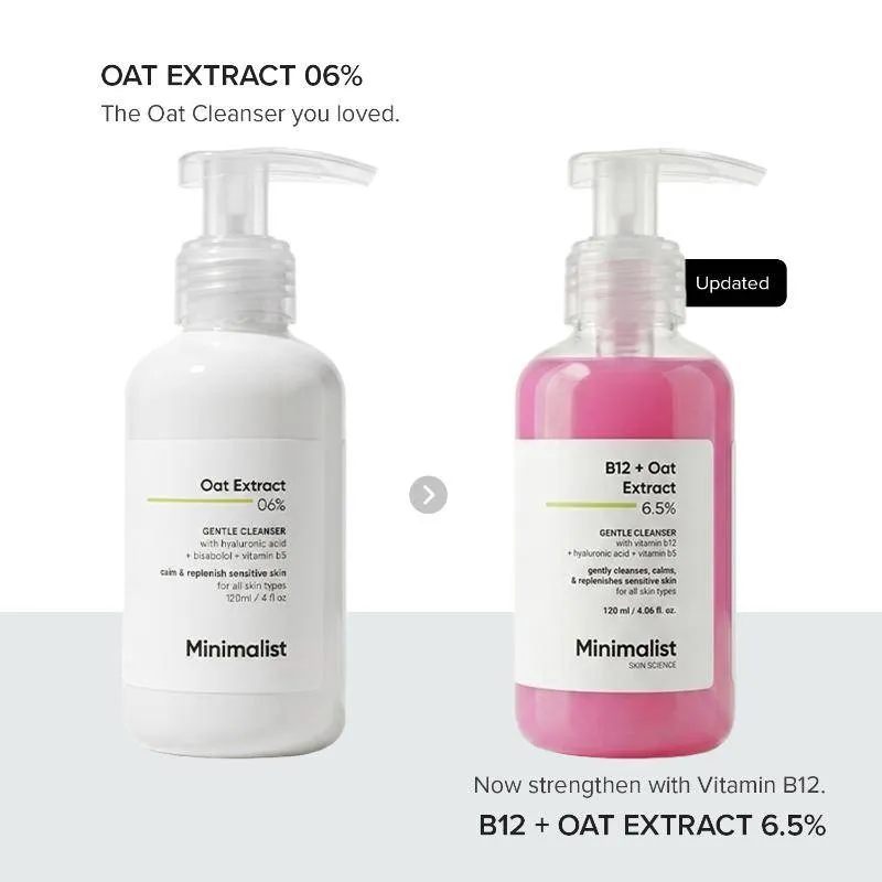 Minimalist B12 + Oat Extract 6.5% Gentle Cleanser