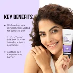 Dr. Sheth'S Oats & Ceramide Sensitive Skin Sunscreen Spf 50+ Pa++++ Oil-Free Sunscreen view 2