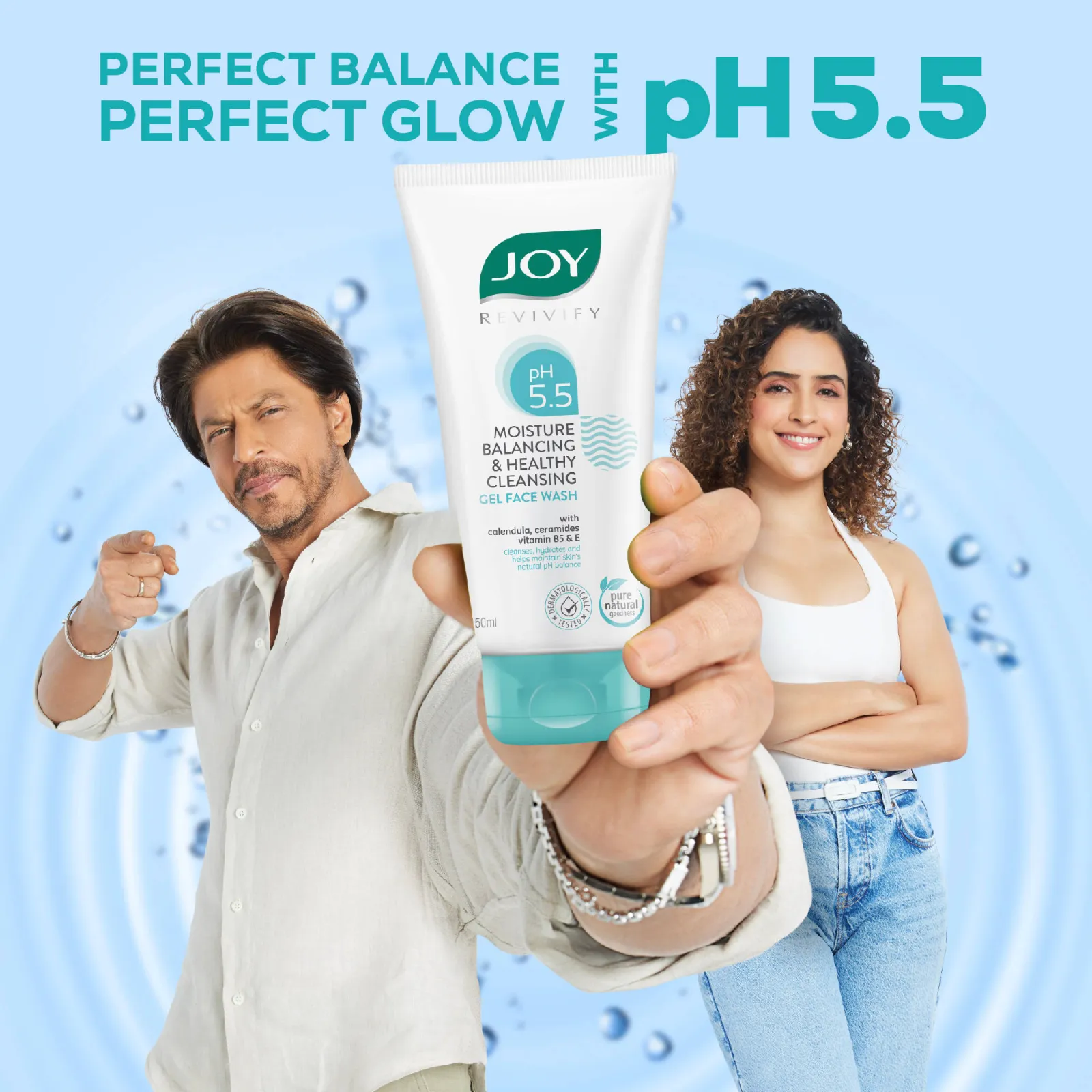 Joy Set Of 2 Revivify pH 5.5 Face Wash Hydra Refresh Ultra Light Gel Combo