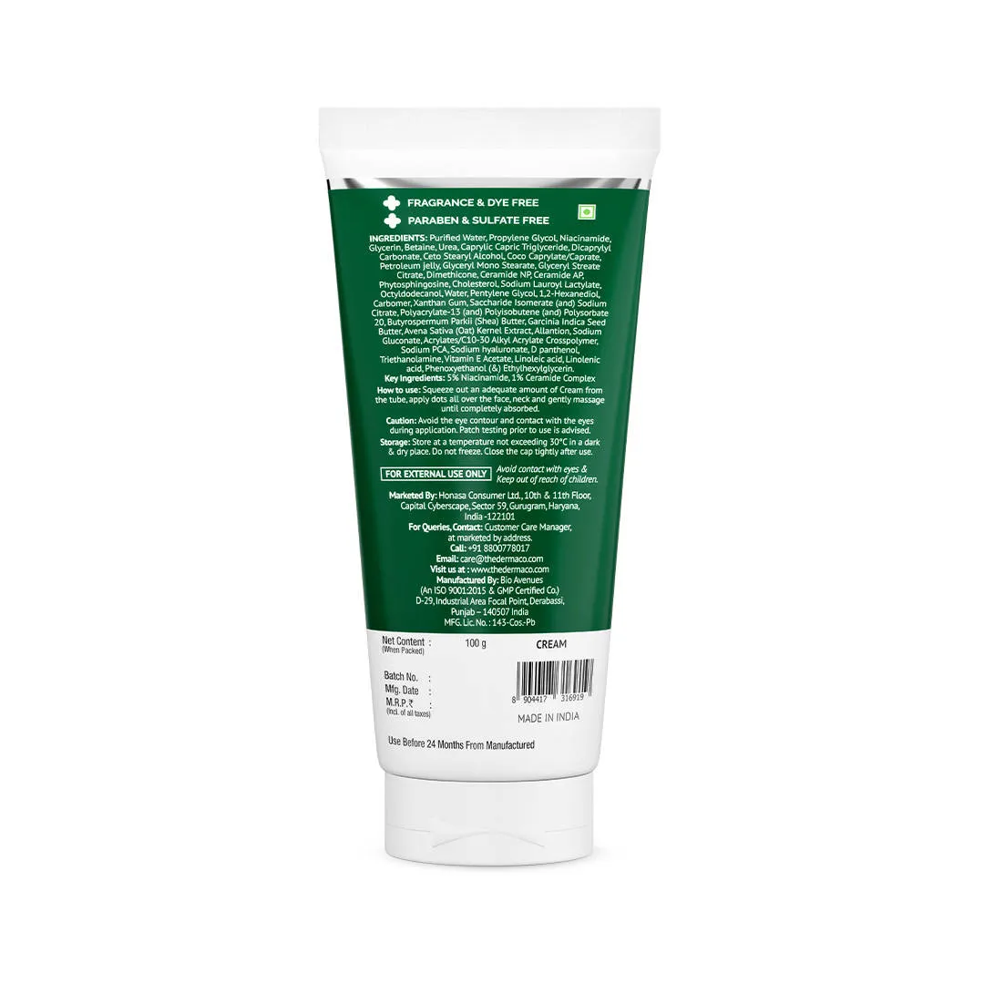The Derma Co 5% Nia-Ceramide Deep Moisturizing Cream for Dry and Very Dry Skin