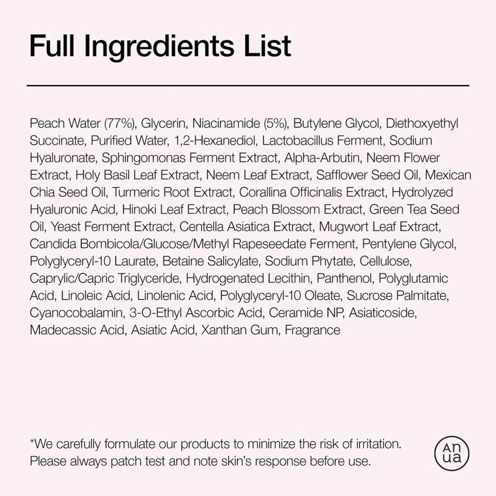 Anua Peach 70 Niacin Serum with 5% Niacinamide for Glass Skin, Brightens Skin & Minimizes Pores