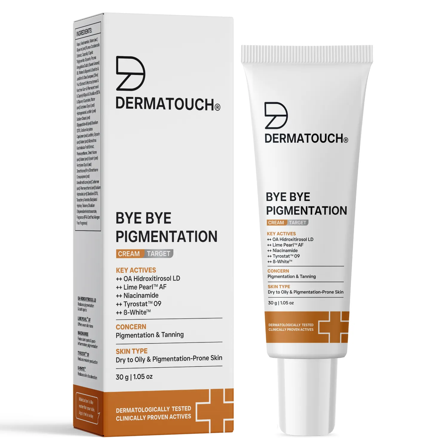Dermatouch Bye Bye Pigmentation Cream for Pigmentation & Tanning 30g