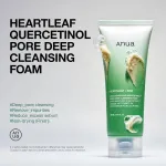 Anua Heartleaf Quercetinol Pore Deep Cleansing Foam with 0.5% BHA For Gentle Exfoliation view 2