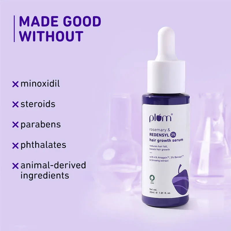 Plum Rosemary & 3% Redensyl Hair Growth Serum