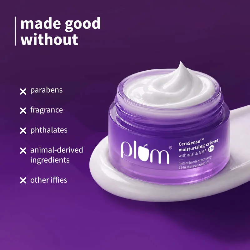Plum Cerasense Barrier Repair Face Moisturizer With Ceramides & Peptides For Dry, Sensitive Skin