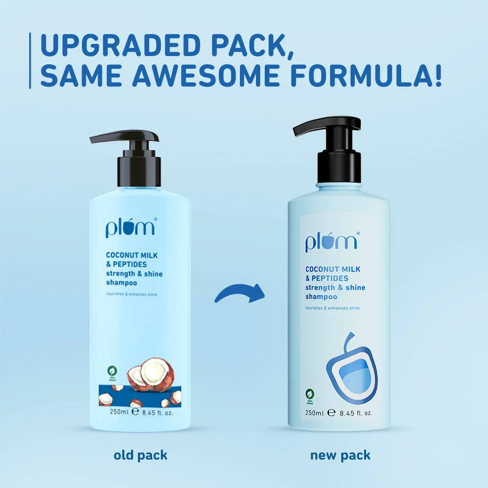 Plum Coconut Milk & Peptides Shampoo - Pack of 2