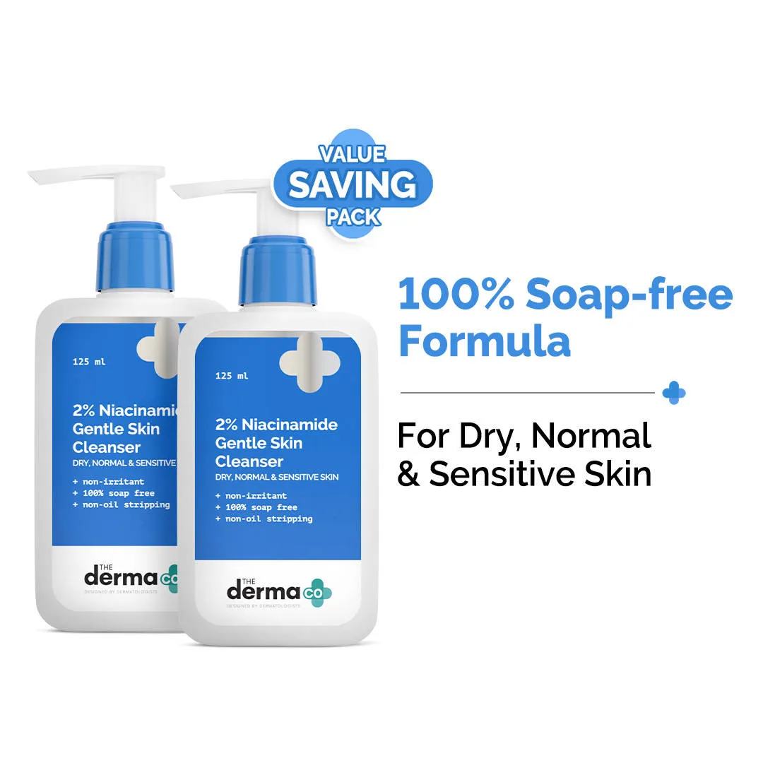 The Derma Co 2% Niacinamide Gentle Skin Cleanser - Pack Of 2