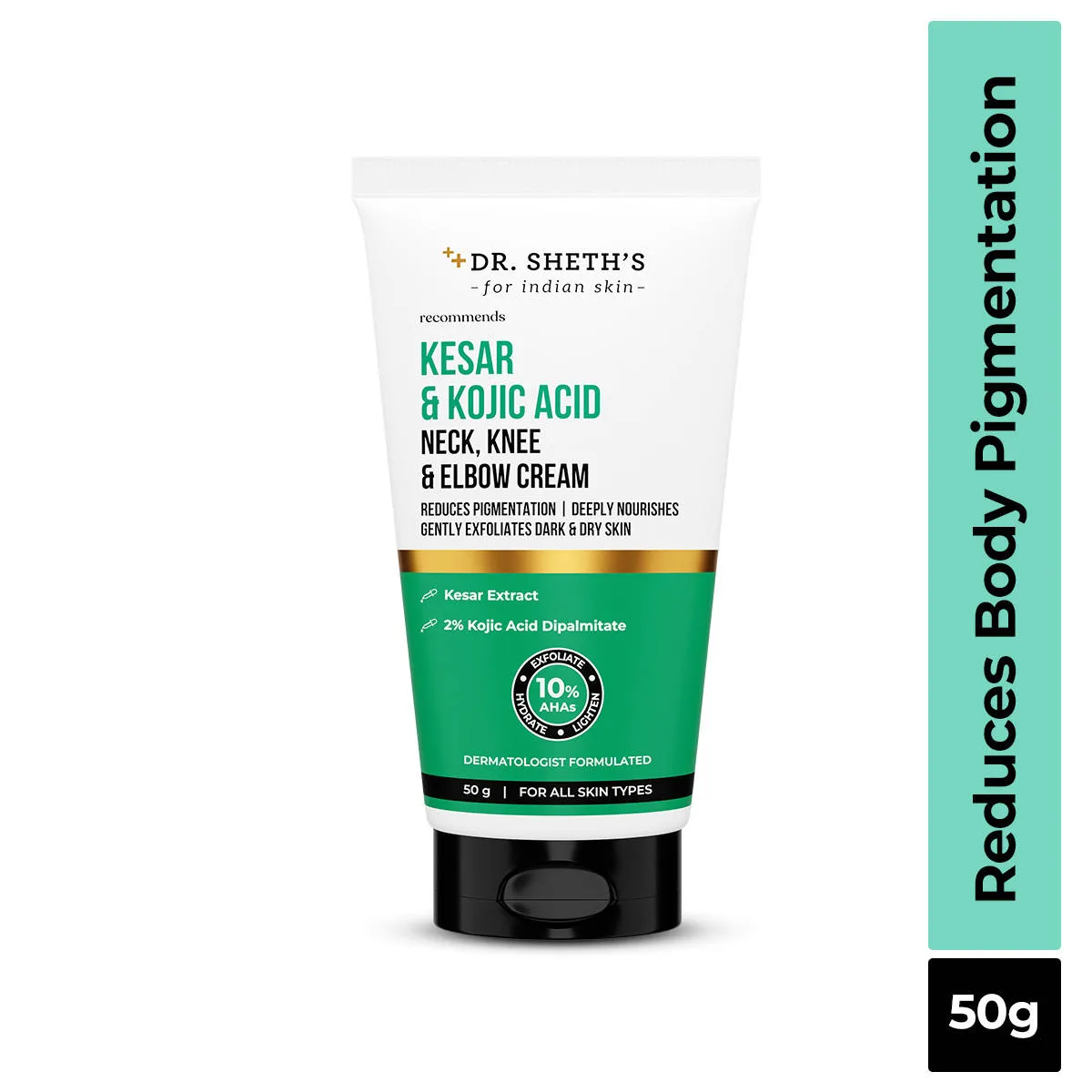 Dr. Sheth's Kesar & Kojic Acid Neck, Knee & Elbow Cream