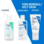 CeraVe Facewash & PM Moisturizer Combo with Ceramides - Evening Routine for Oily Skin view 2