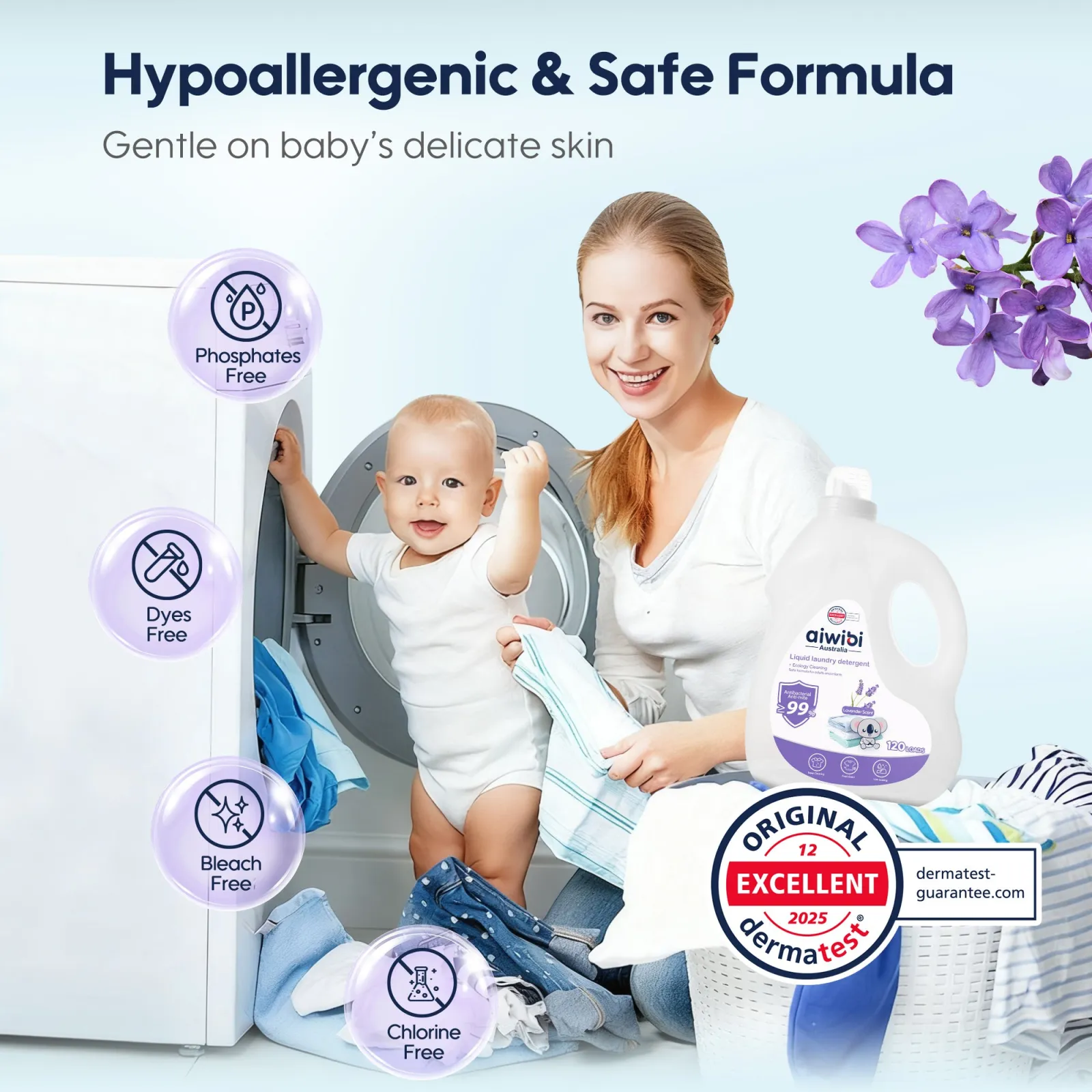 Aiwibi Antibacterial Liquid Laundry Detergent