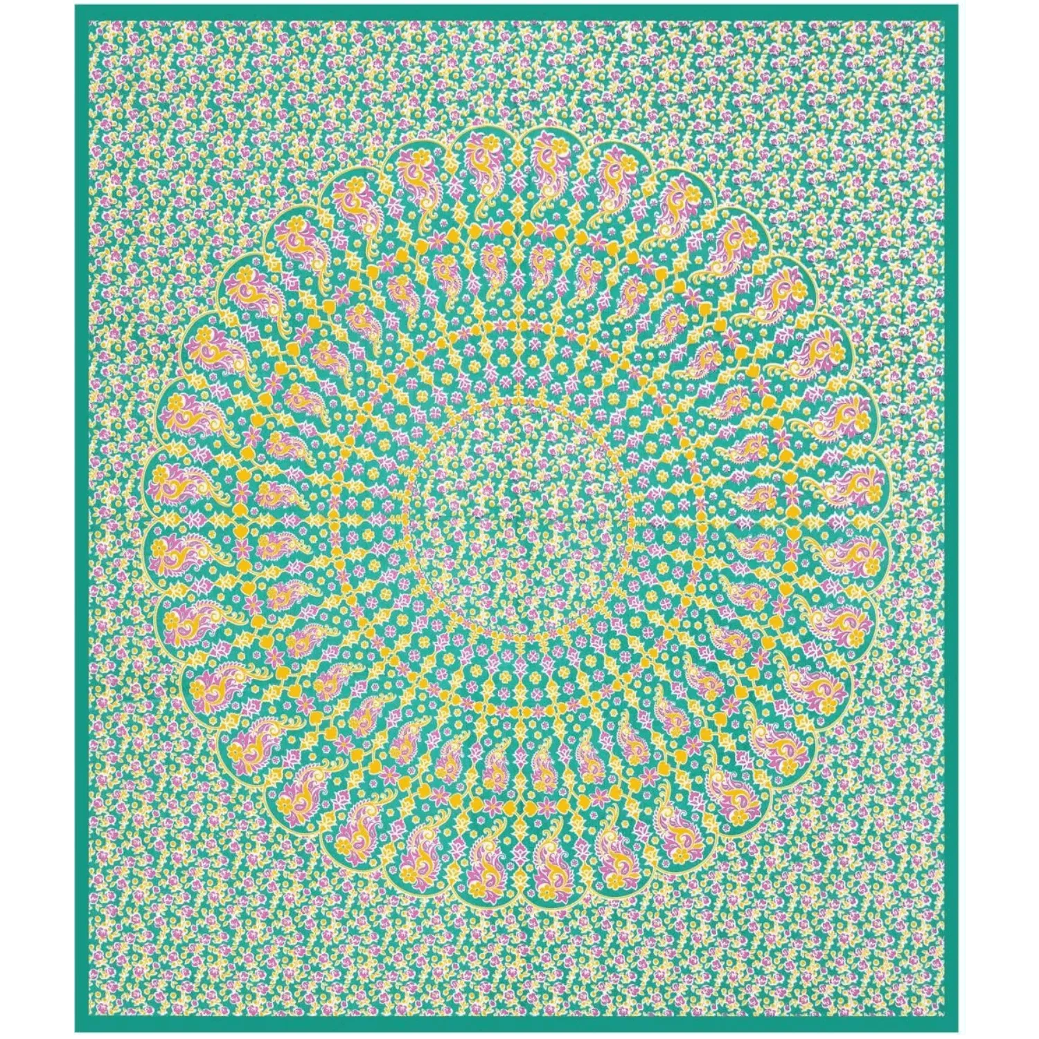 Pure Cotton Jaipuri Bedsheet (Floral, Printed)
