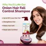 Mamaearth Onion Shampoo For Hair Growth & Hair Fall Control With Onion & Plant Keratin view 2